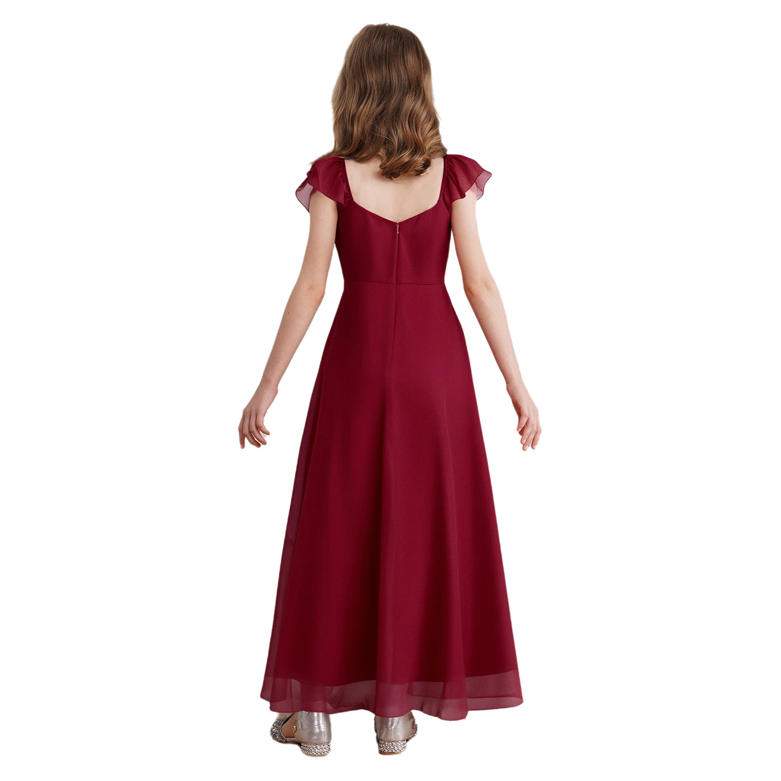 Girls Ruffle Sleeve Chiffon A  - đánh giá và giá Women'S Formal Wear For Girls