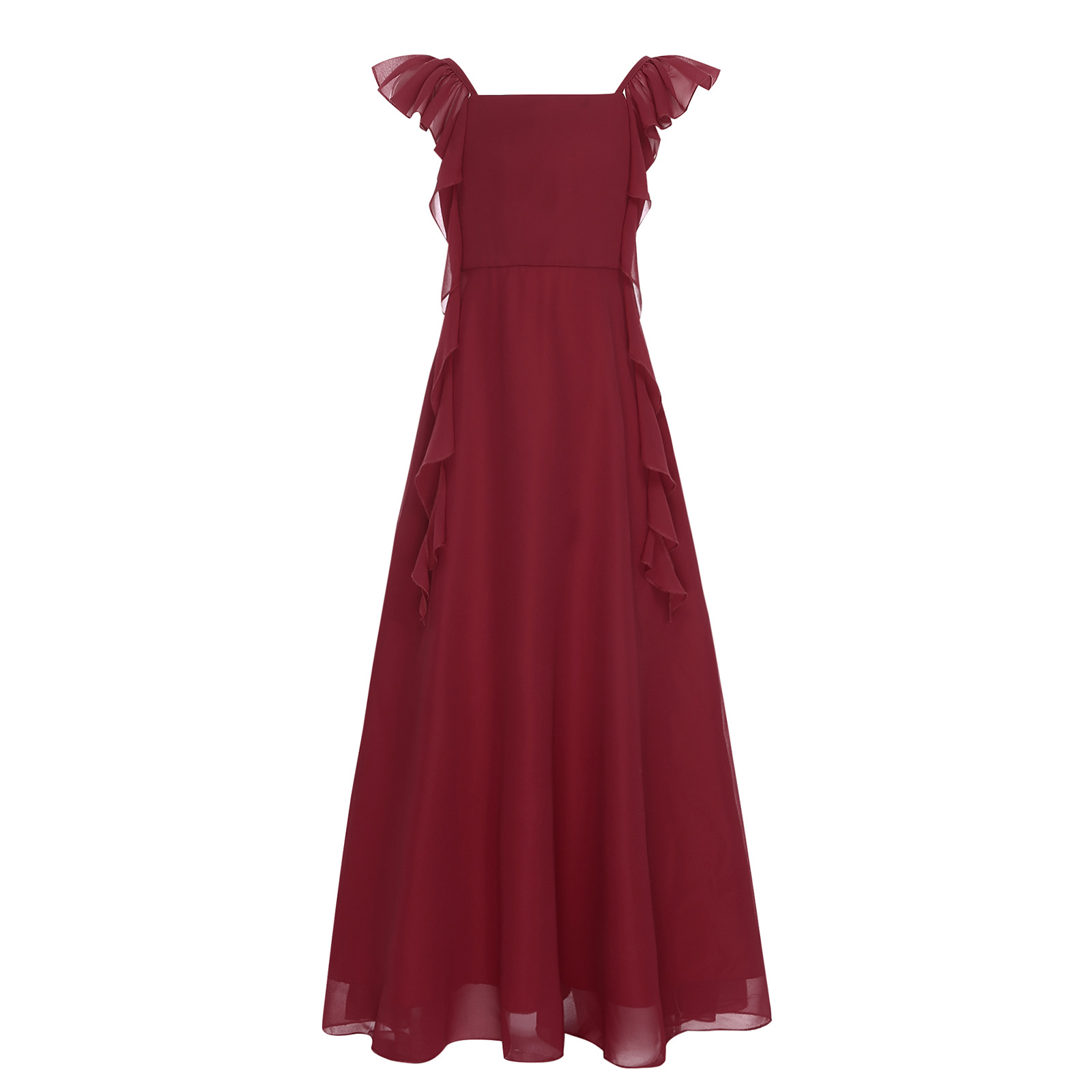 Girls Ruffle Sleeve Chiffon A  - đánh giá và giá Women'S Formal Wear For Girls
