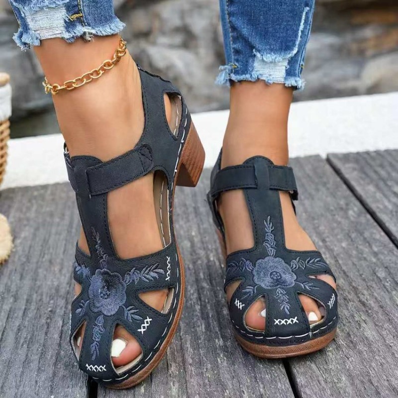 Women's Sandals Mid Block Heel - đánh giá và giá Formal Women Daily Wear Footwear