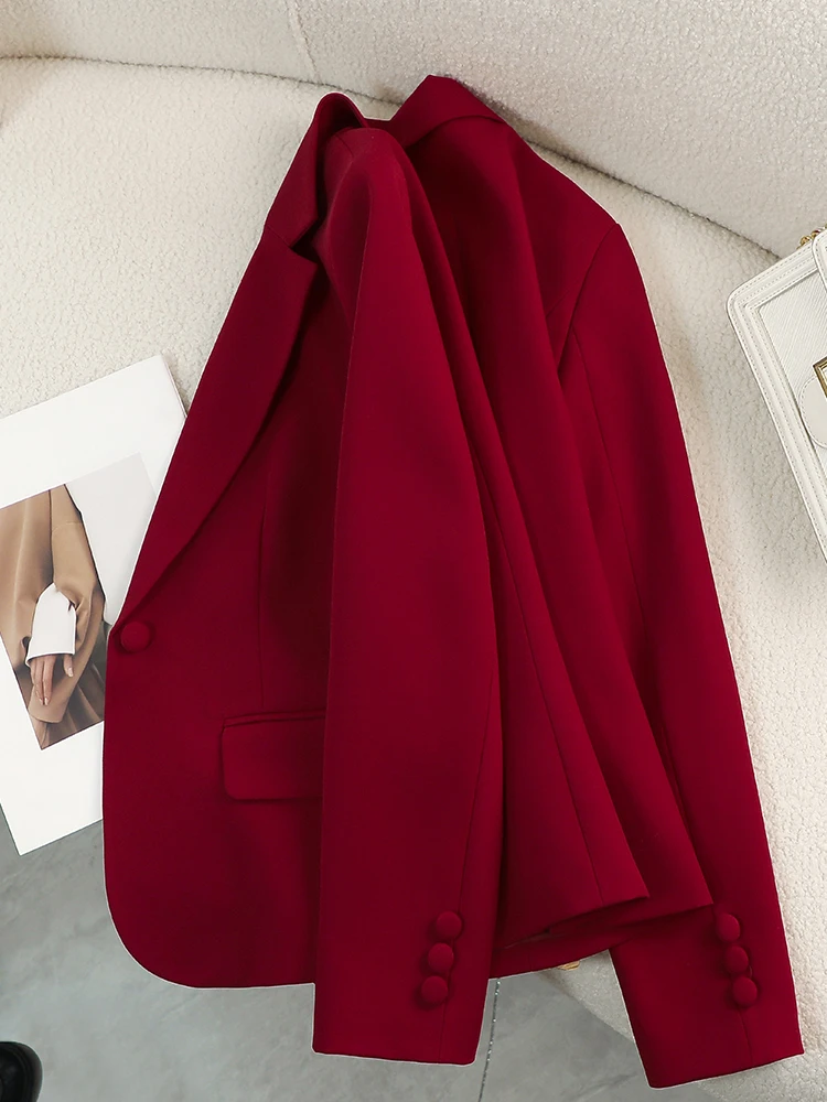 Women Blazer Ladies Red Green  - đánh giá và giá Women Formal Wear With Black Blazer