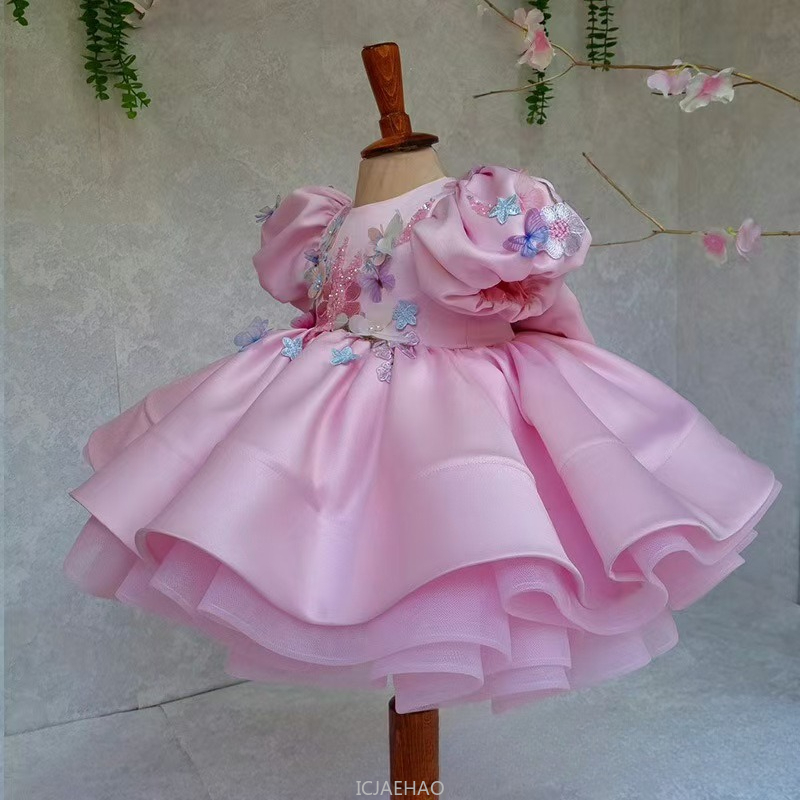 New Kids Satin Dress Bubble Sl - đánh giá và giá Women'S Formal Wear For Girls