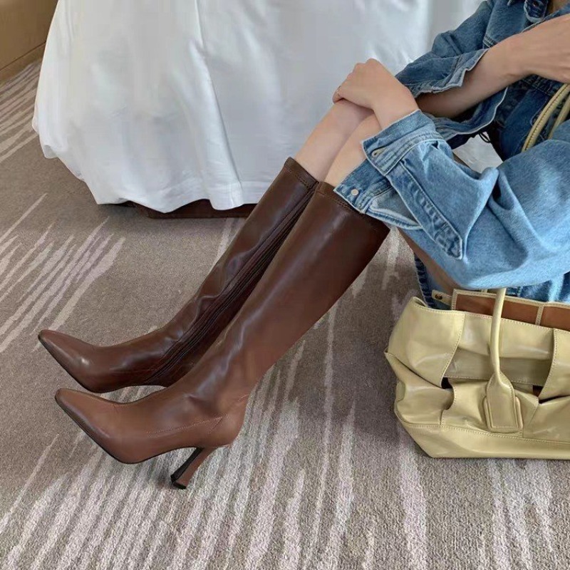 Women Knee High Boots Pointed  - đánh giá và giá Formal Women Daily Wear Footwear