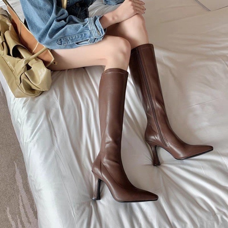Women Knee High Boots Pointed  - đánh giá và giá Formal Women Daily Wear Footwear