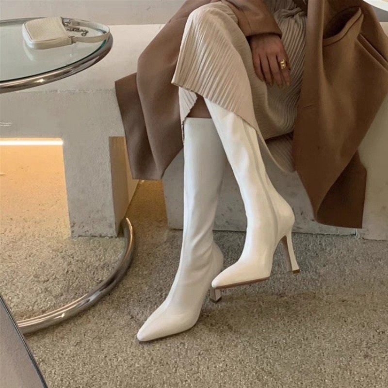 Women Knee High Boots Pointed  - đánh giá và giá Formal Women Daily Wear Footwear