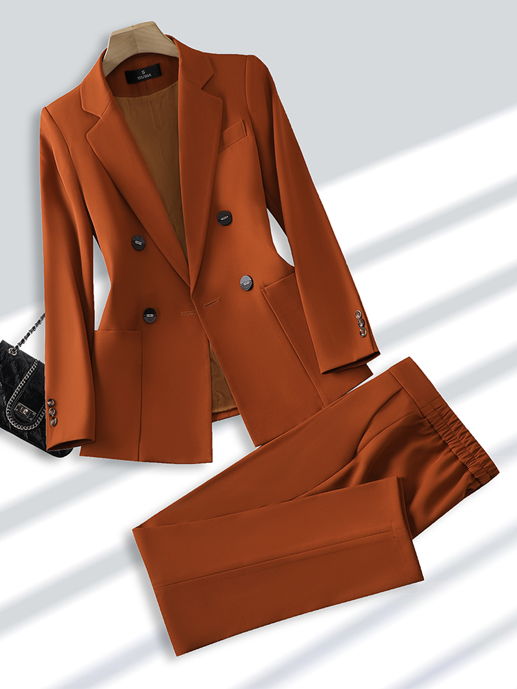 Fashion Ladies Pant Suit Forma - đánh giá và giá Women Formal Wear With Black Blazer
