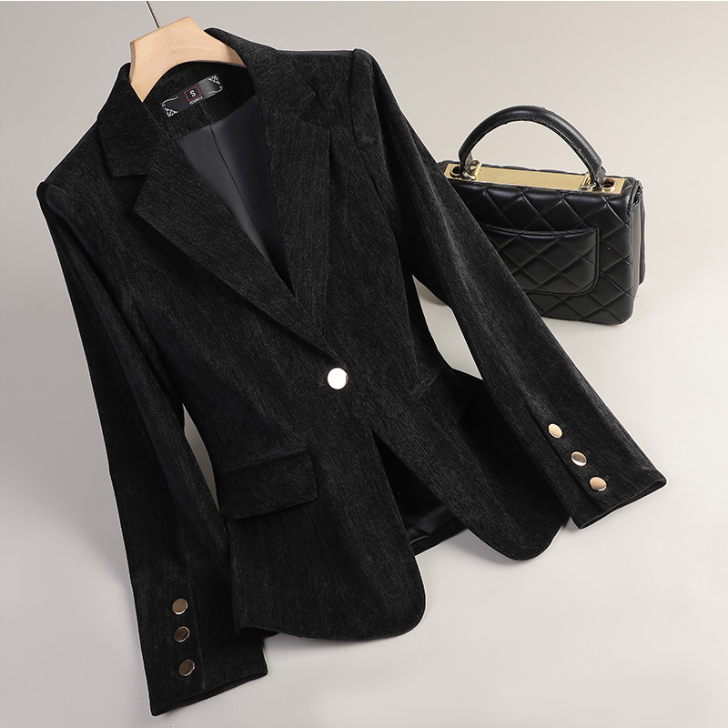 Yellow Gold Velvet Blazer Wome - đánh giá và giá Women Formal Wear Blazers