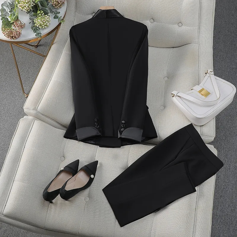 Elegant Red Black Women Pant S - đánh giá và giá Women Formal Wear With Black Blazer