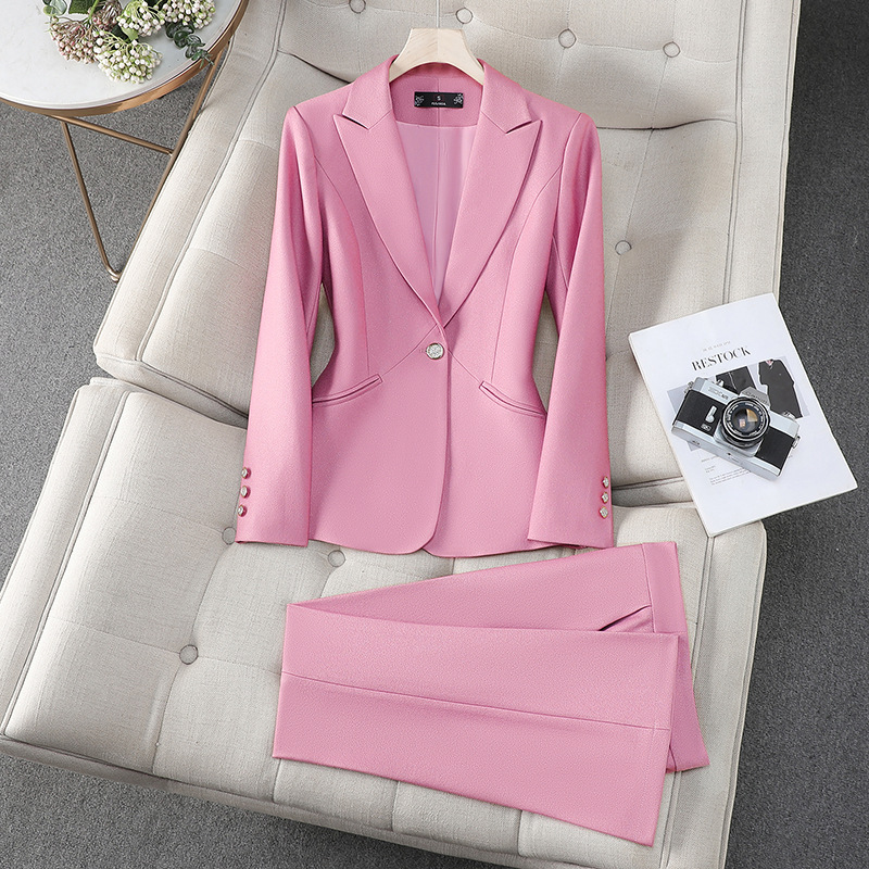 Office Ladies Formal Pant Suit - đánh giá và giá Women Formal Wear With Black Blazer