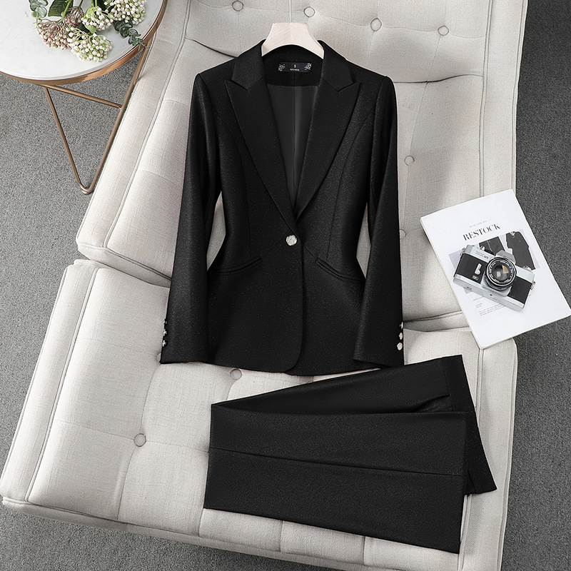 Office Ladies Formal Pant Suit - đánh giá và giá Women Formal Wear With Black Blazer