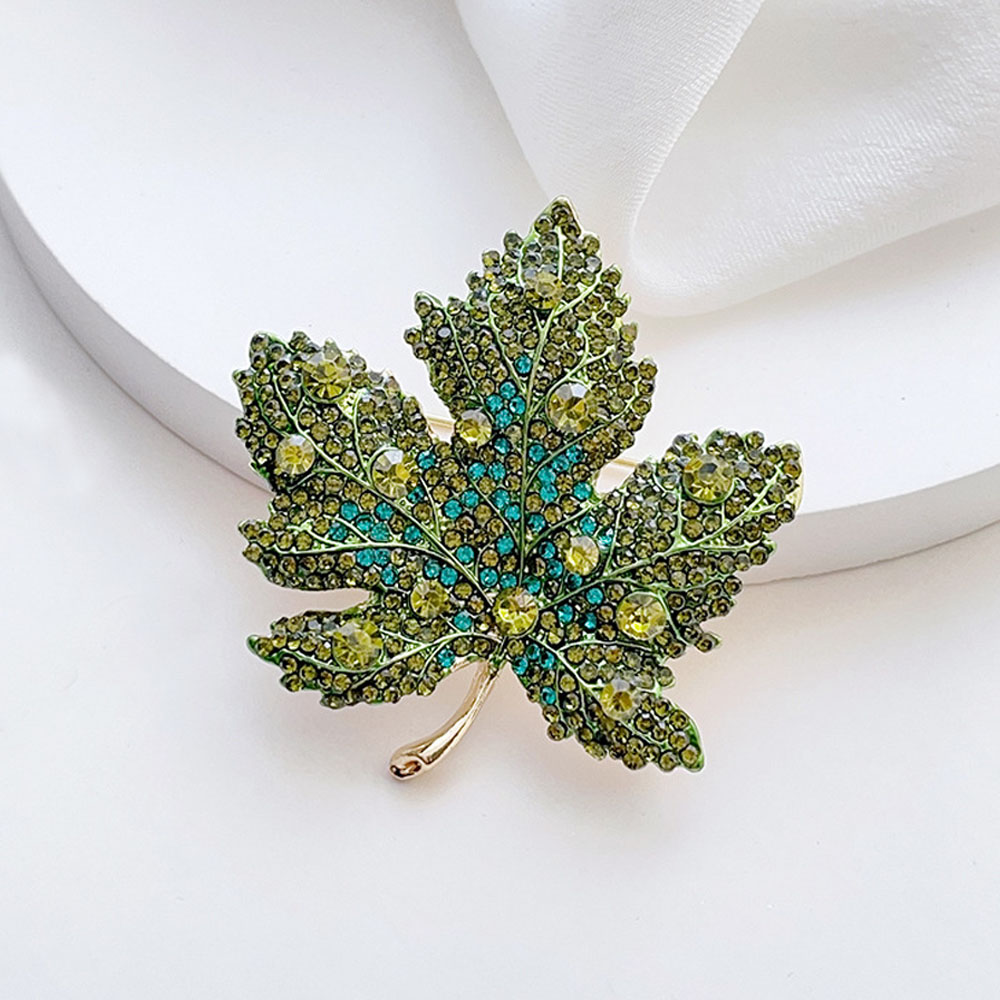High-End Rhinestone Maple Leaf - đánh giá và giá Women'S Formal Wear Accessories