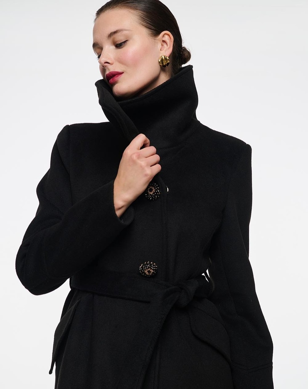 Vintage Black Stand Collar Wom - đánh giá và giá Women'S Formal Wear Plus Size