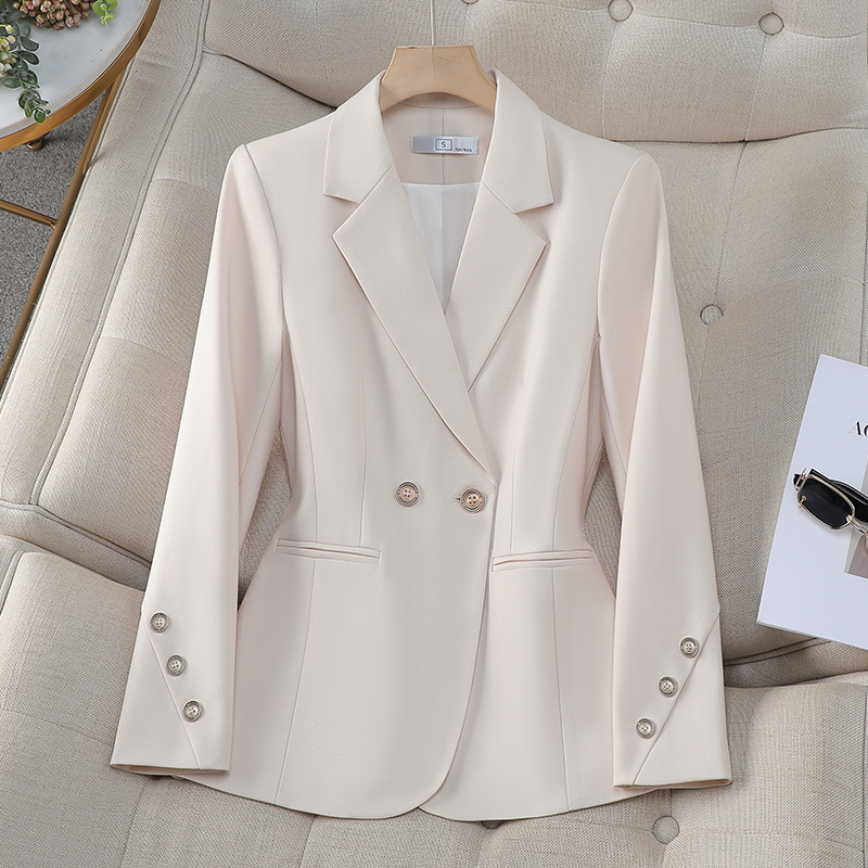 Women Double Breasted Solid Bl - đánh giá và giá Women Formal Wear With Black Blazer