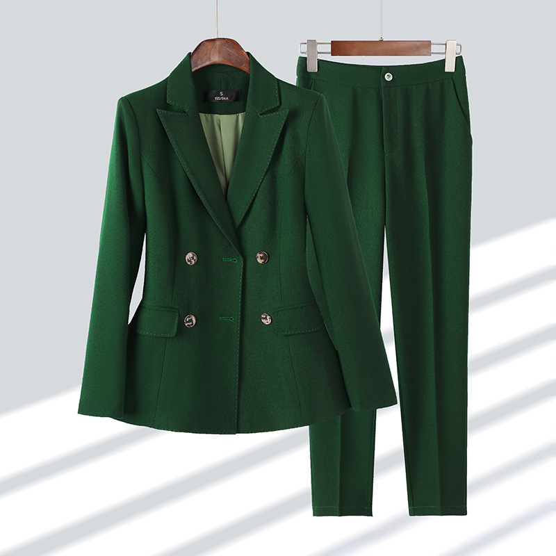 Fashion Ladies Pant Suit Forma - đánh giá và giá Women Formal Wear With Black Blazer