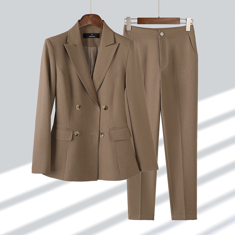 Fashion Ladies Pant Suit Forma - đánh giá và giá Women Formal Wear With Black Blazer