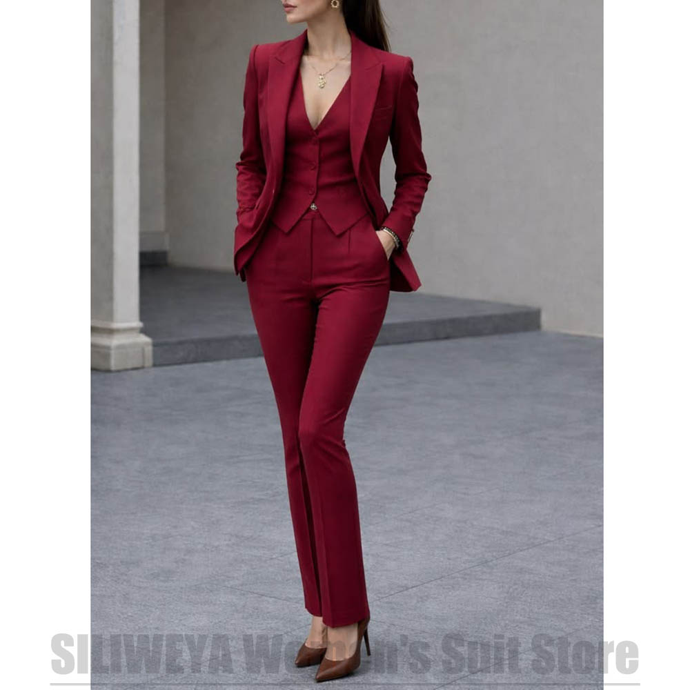 Women 3 Piece Suit Set Blazer  - đánh giá và giá Women Formal Wear Blazers