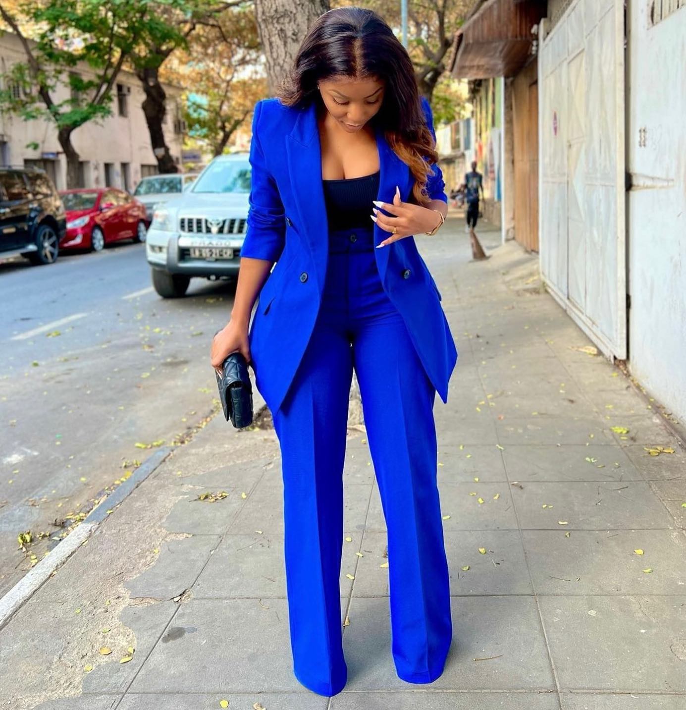 Royal Blue Women Pants Suits 2 - đánh giá và giá Women'S Formal Wear Plus Size